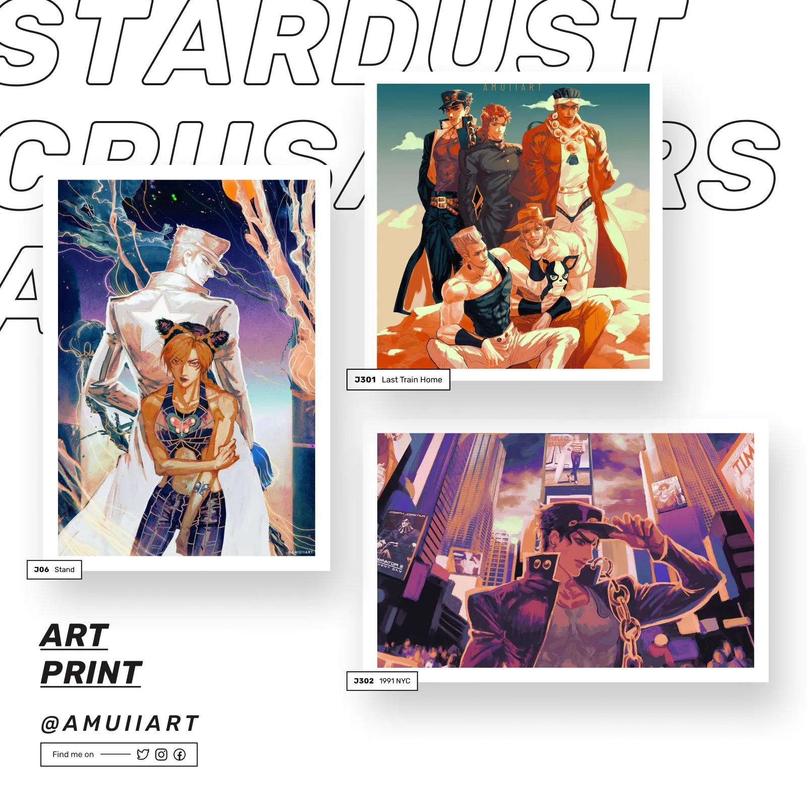 Part 3. Stardust Crusaders / JJBA Art print