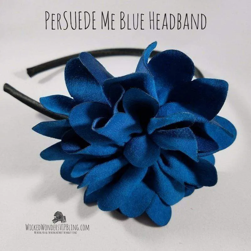 PerSUEDE Me Blue Headband