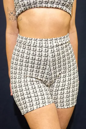 Rolling Alpha Biker Shorts - Tweed