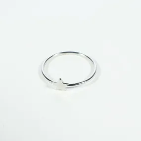 Silver Petite Star Ring