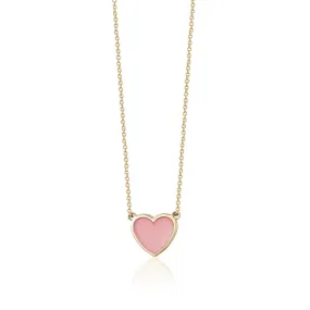 SINGLE ENAMEL HEART NECKLACE