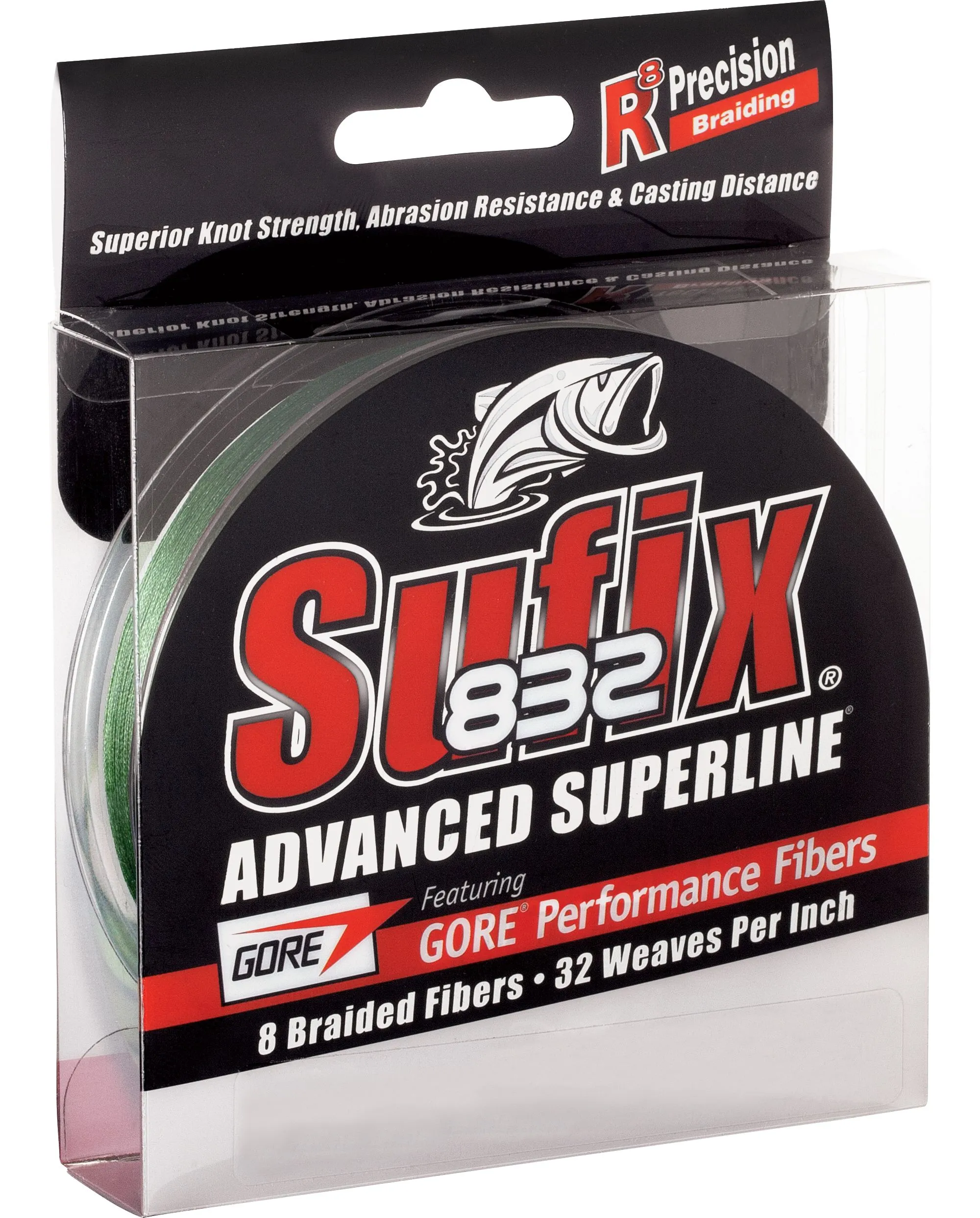 Sufix 832 Advanced Superline Low-Vis Green 20/40lb 300yds