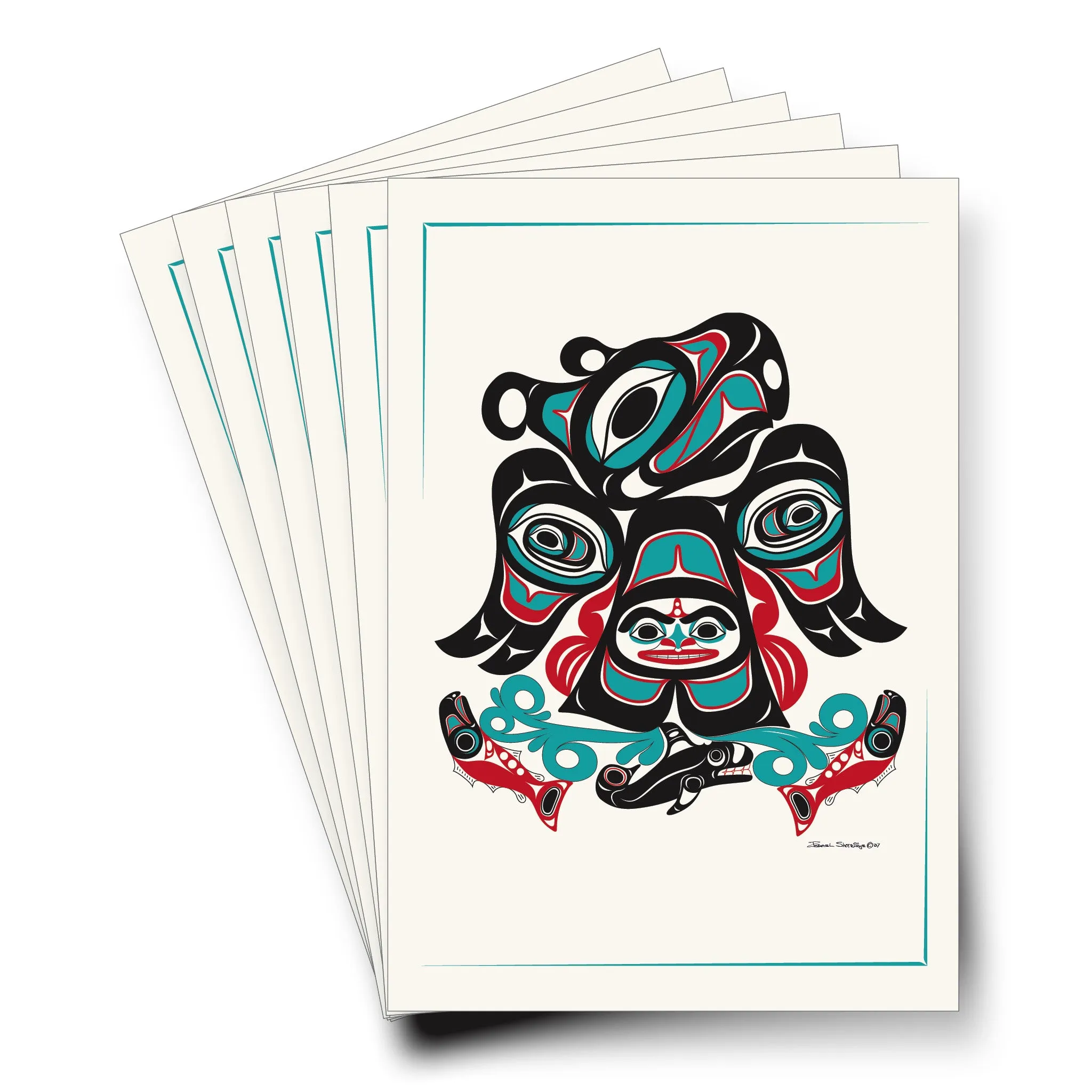 Thunderbird By The Sea - Formline Art Cards