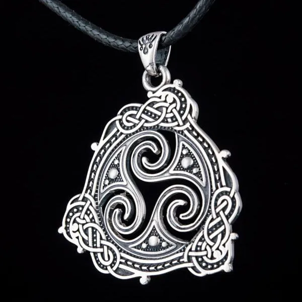 Triskele Pendant - Sterling Silver or Gold