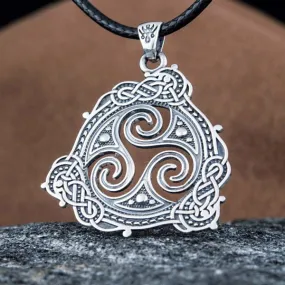 Triskele Pendant - Sterling Silver or Gold