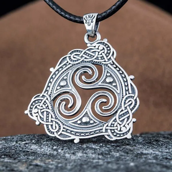 Triskele Pendant - Sterling Silver or Gold