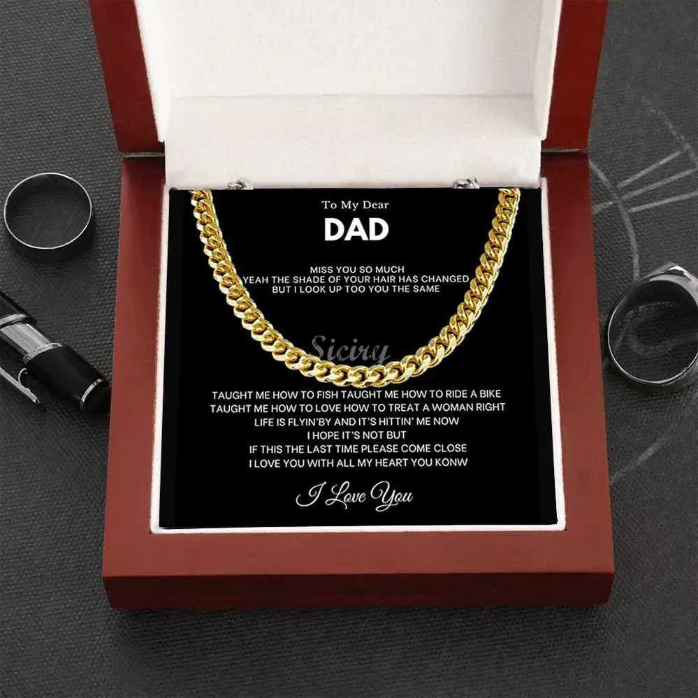 Valentine's Day Discount 50%OFF-To Dad/Man/BF/Son Proudest Moment - Cuban Link Chain