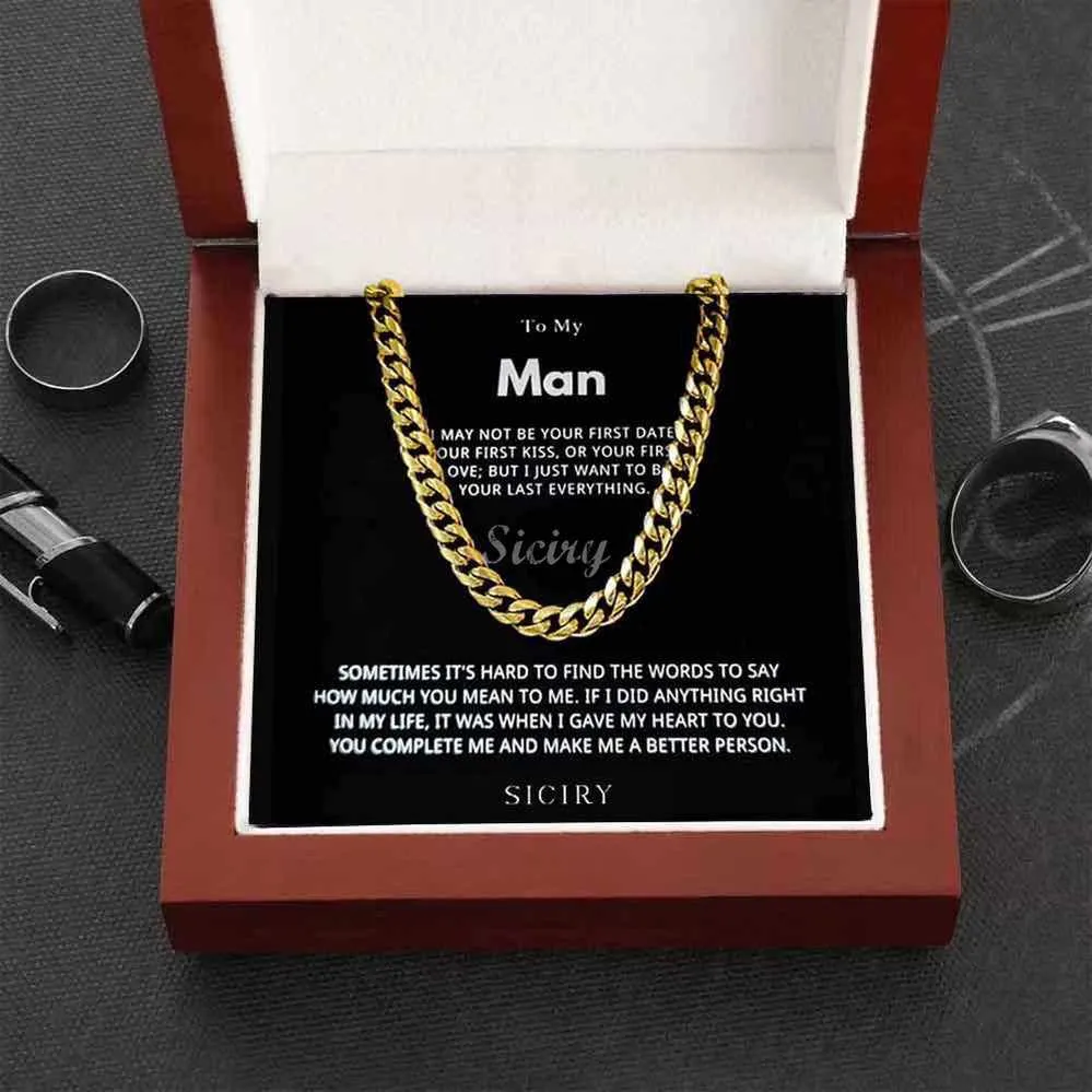 Valentine's Day Discount 50%OFF-To Dad/Man/BF/Son Proudest Moment - Cuban Link Chain