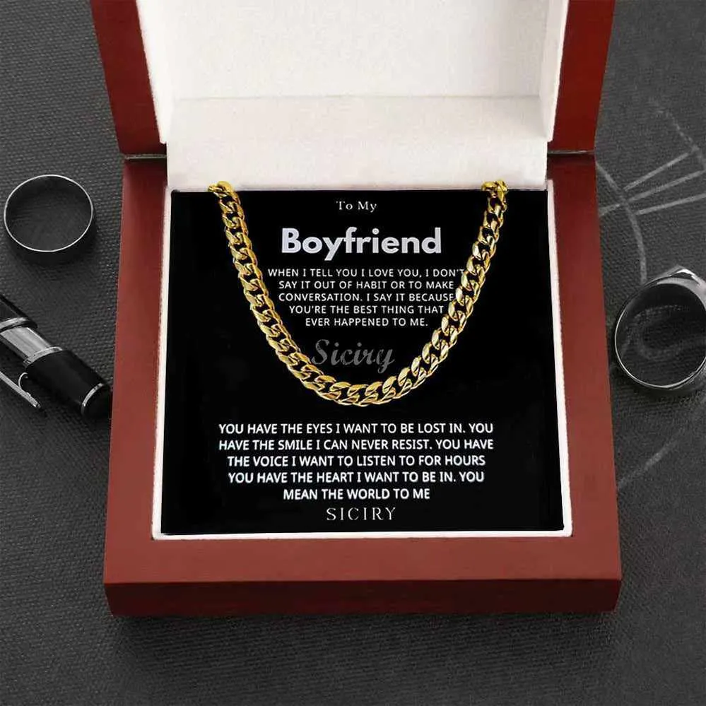 Valentine's Day Discount 50%OFF-To Dad/Man/BF/Son Proudest Moment - Cuban Link Chain