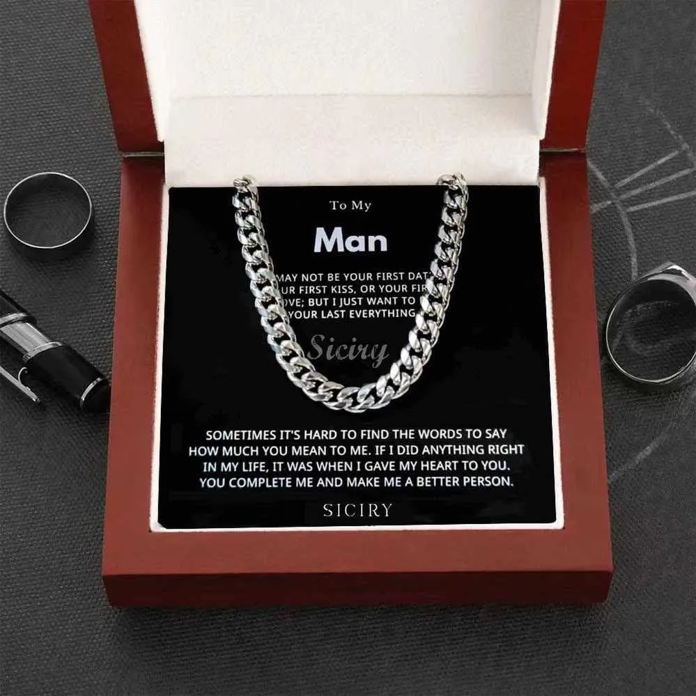 Valentine's Day Discount 50%OFF-To Dad/Man/BF/Son Proudest Moment - Cuban Link Chain