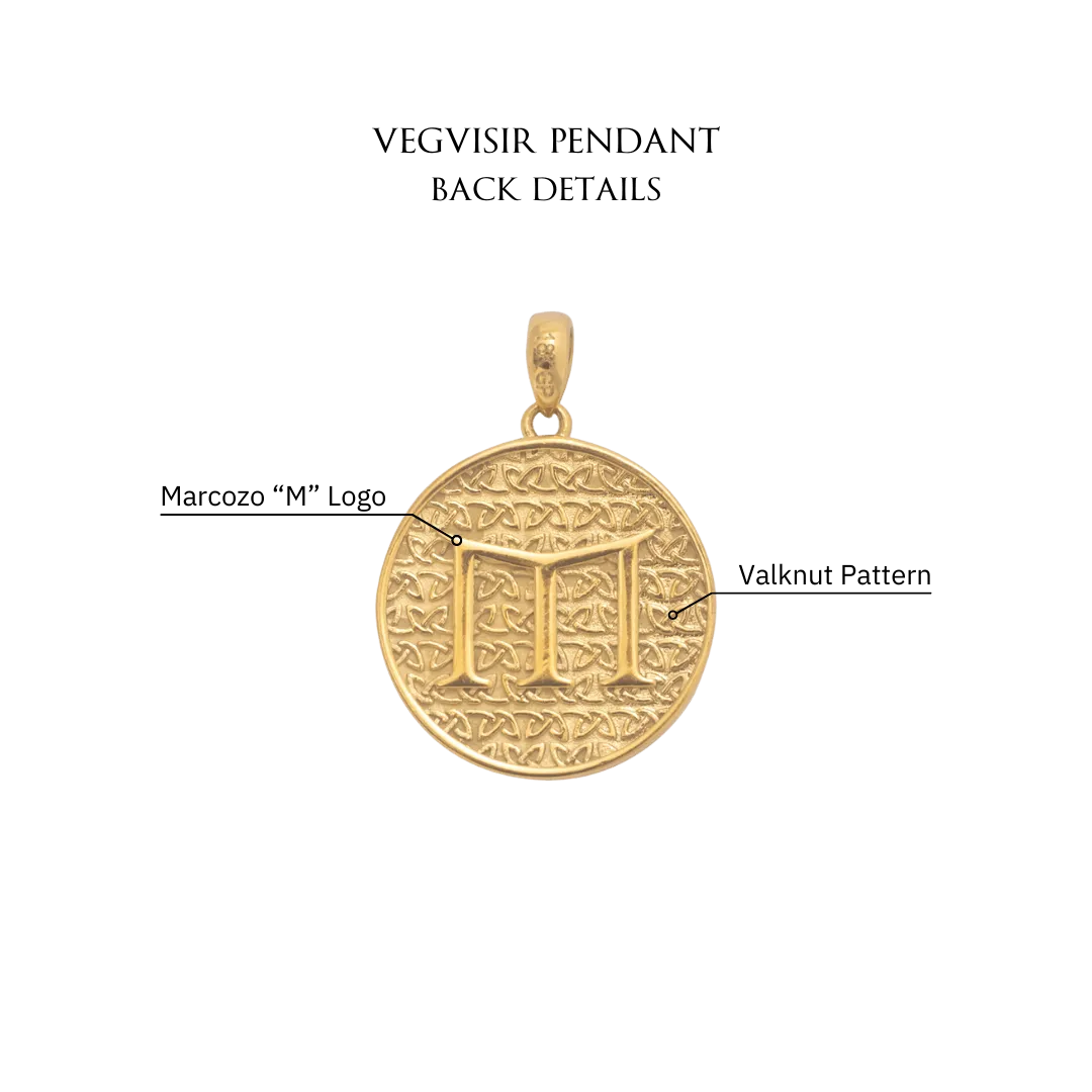 Vegvisir Pendant - Gold