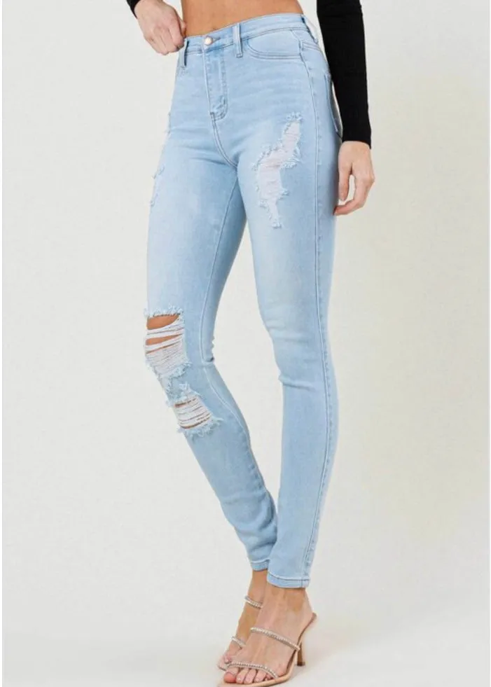 Vibrant Stretch Skinny Jeans (Light Stone) EP1871